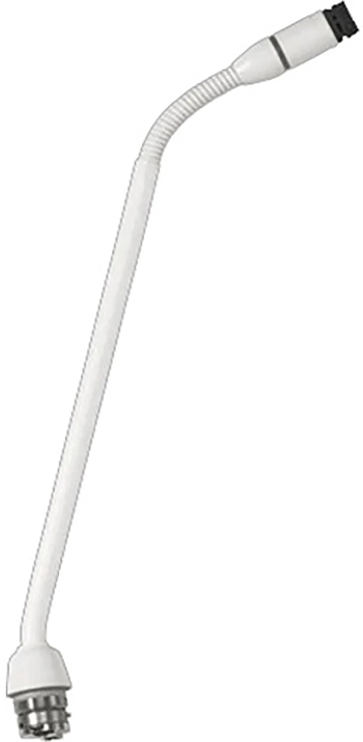 Shure MX410WRLP/N Microflex 10-Inch Gooseneck Microphone - Top Light with No Capsule - White