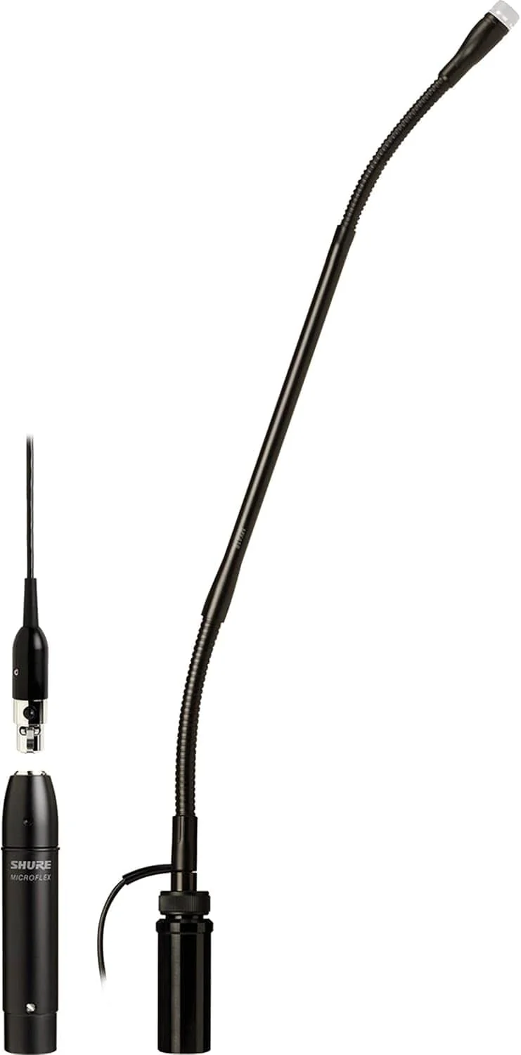 Shure MX412SE/N 12 Inch Microflex Gooseneck Condenser Microphone - No Cartridge - Side Exit