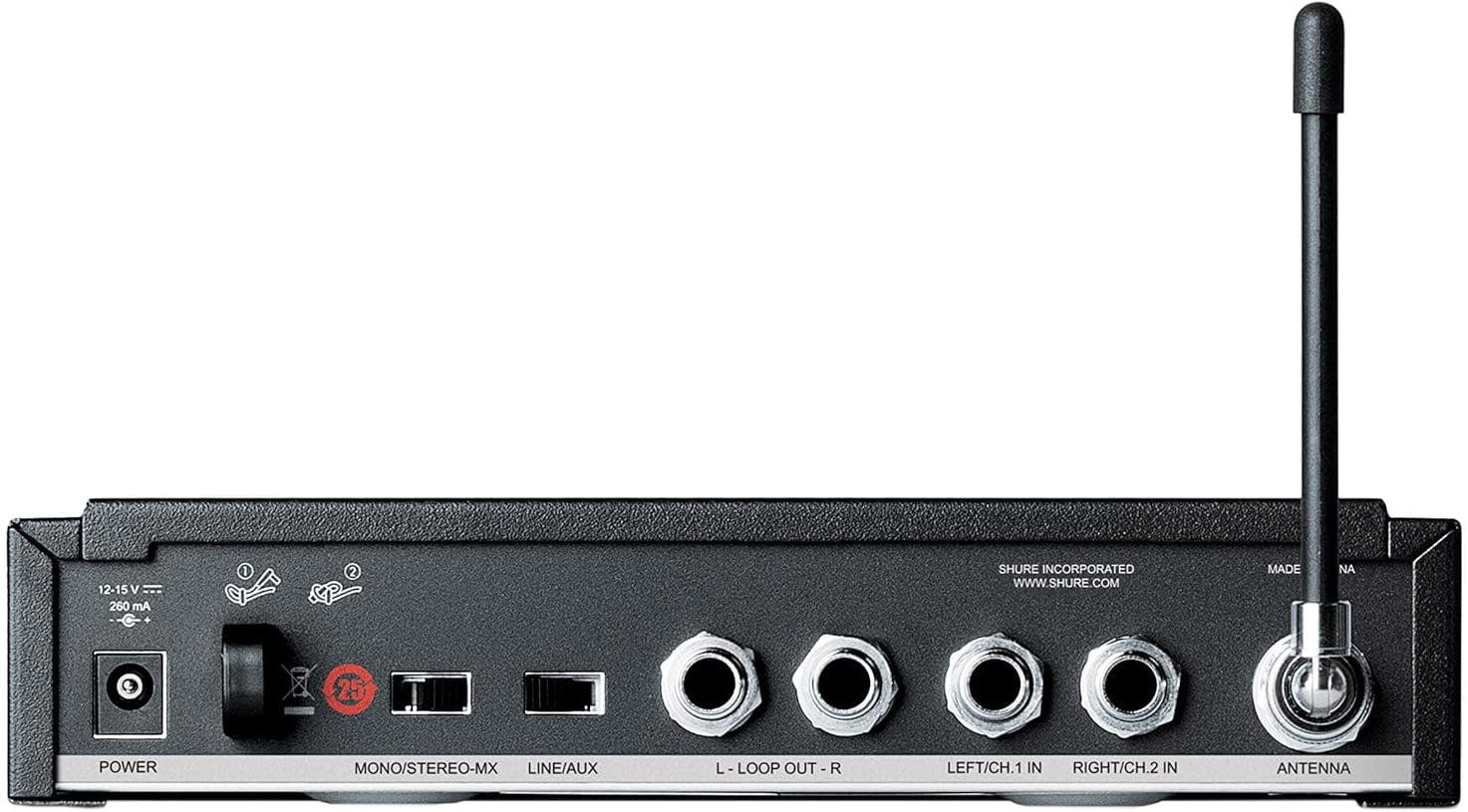 Shure P3TR112GR-H20 PSM 300 Wireless In-Ear Monitoring Set with SE112 Earphones - H20 Band - Image 3