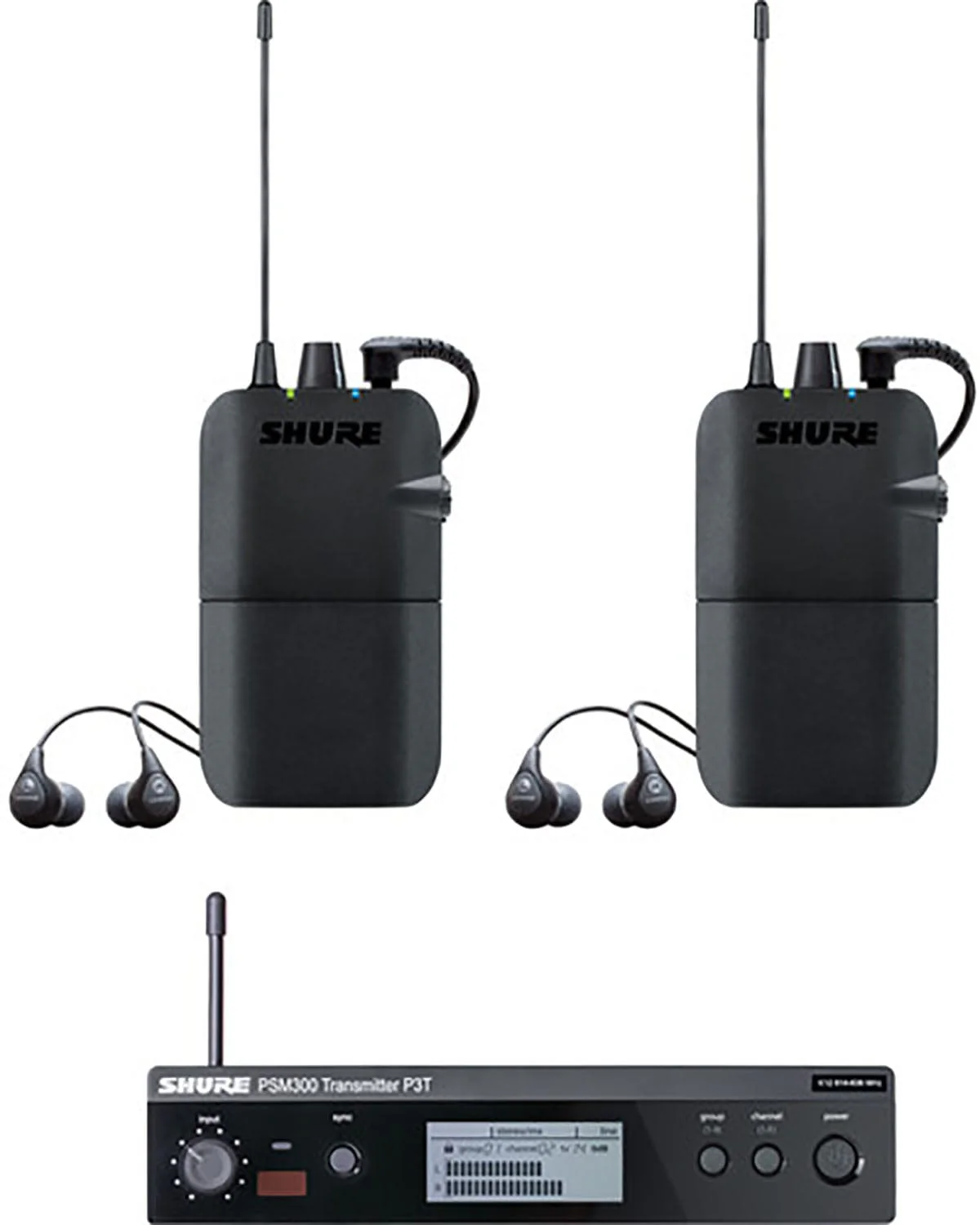 Shure P3TR112TW-H20 Twin Pack for PSM300 Monitoring System - H20 Band - Image 2