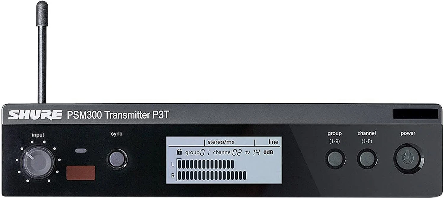 Shure P3TRA215CL-G20 Wireless Personal Monitor System Set for PSM300 System - G20 Band - Clear - Image 2
