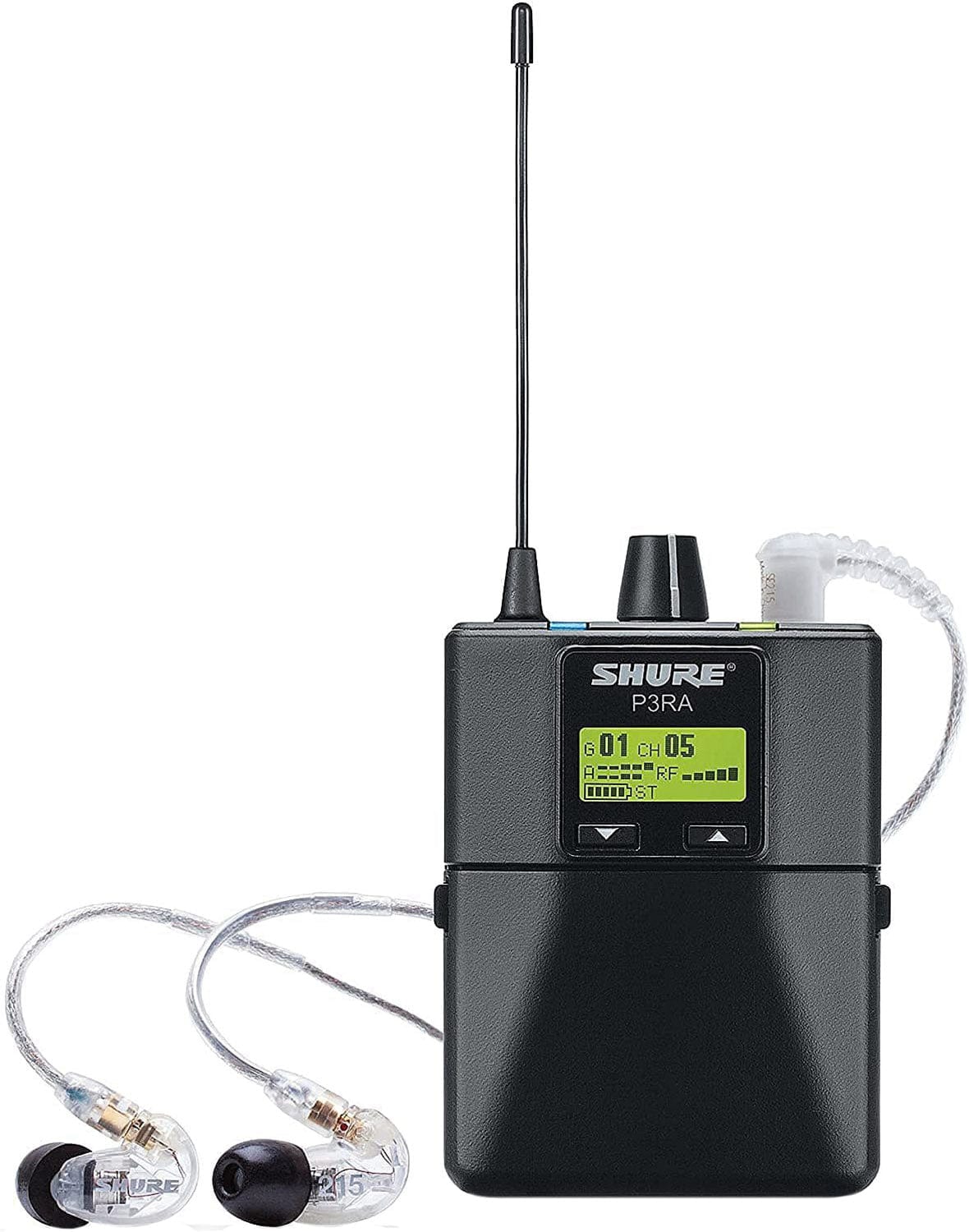 Shure P3TRA215CL-G20 Wireless Personal Monitor System Set for PSM300 System - G20 Band - Clear - Image 4