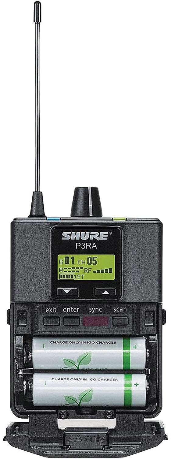 Shure P3TRA215CL-G20 Wireless Personal Monitor System Set for PSM300 System - G20 Band - Clear - Image 5