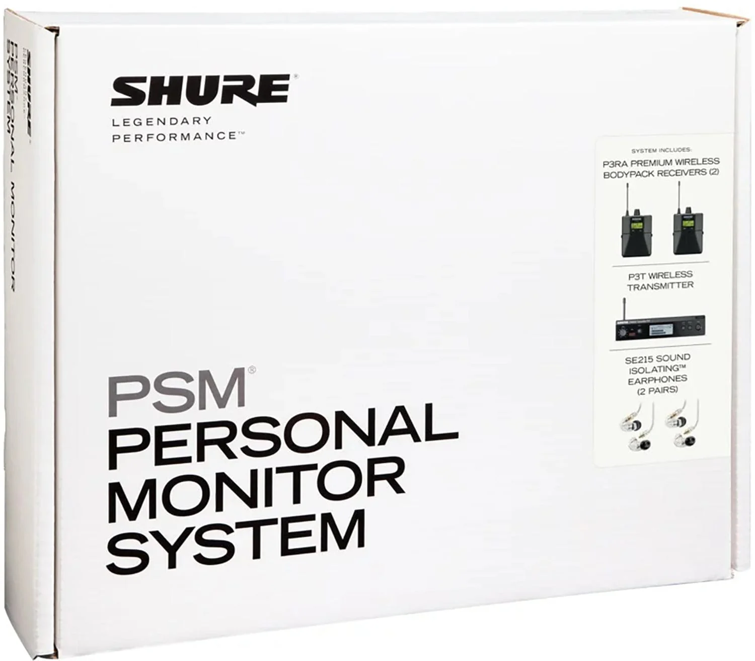 Shure P3TRA215TWP-G20 PSM300 Twinpack Pro Monitoring System with Earphones - G20 Frequency - Image 4