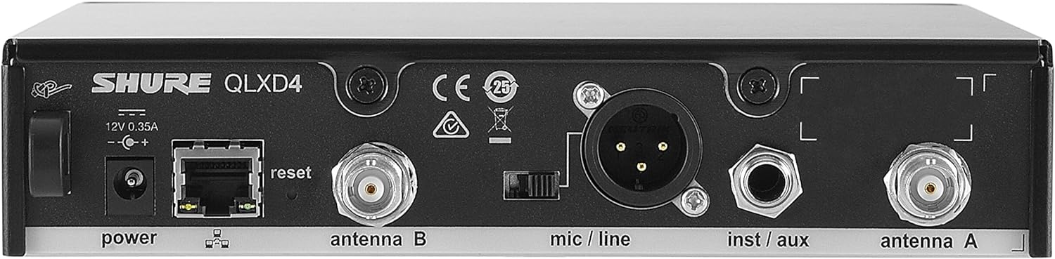 Shure QLXD14 Wireless System with SM35 Headworn Microphone - J50A Band - Image 3
