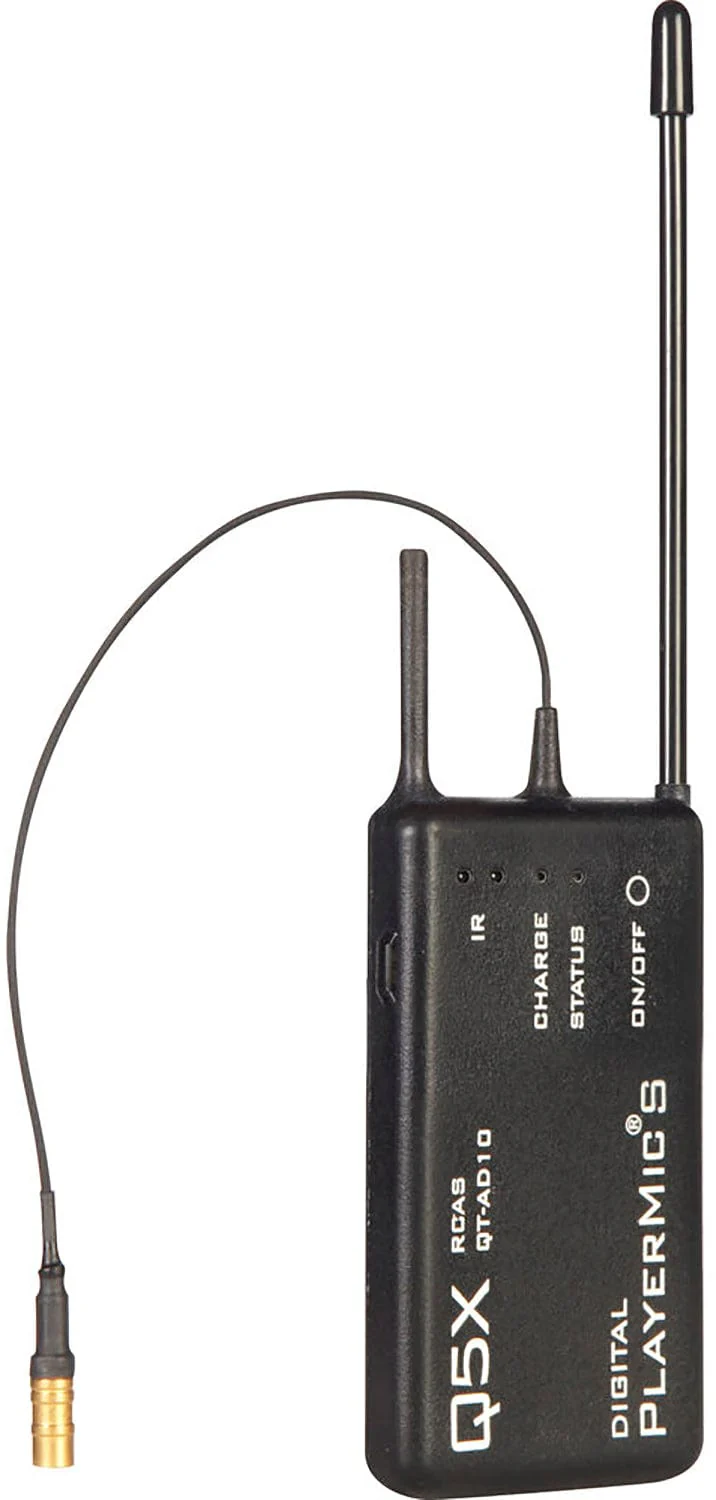 Shure QTAD10PS=-G56 AD10PS PlayerMic Short Transmitter - 470-636 MegaHertz
