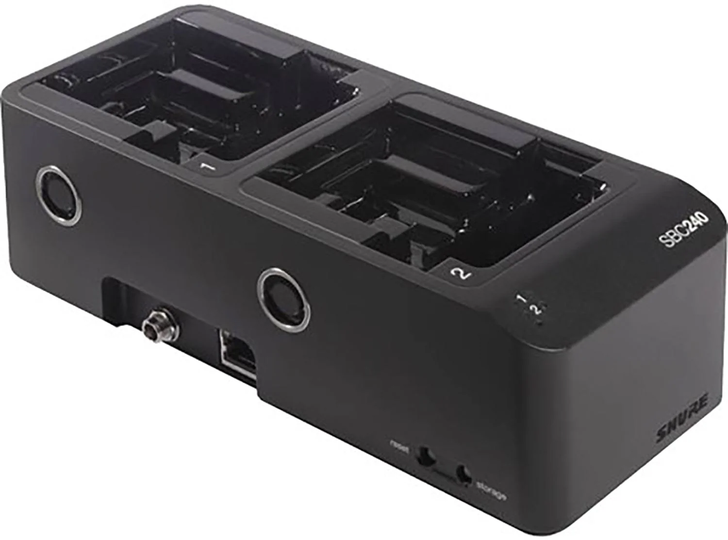 Shure SBC240-US 2-Bay Network Charger for SB910/SB920A Batteries/ADX Transmitters - US Power Supply