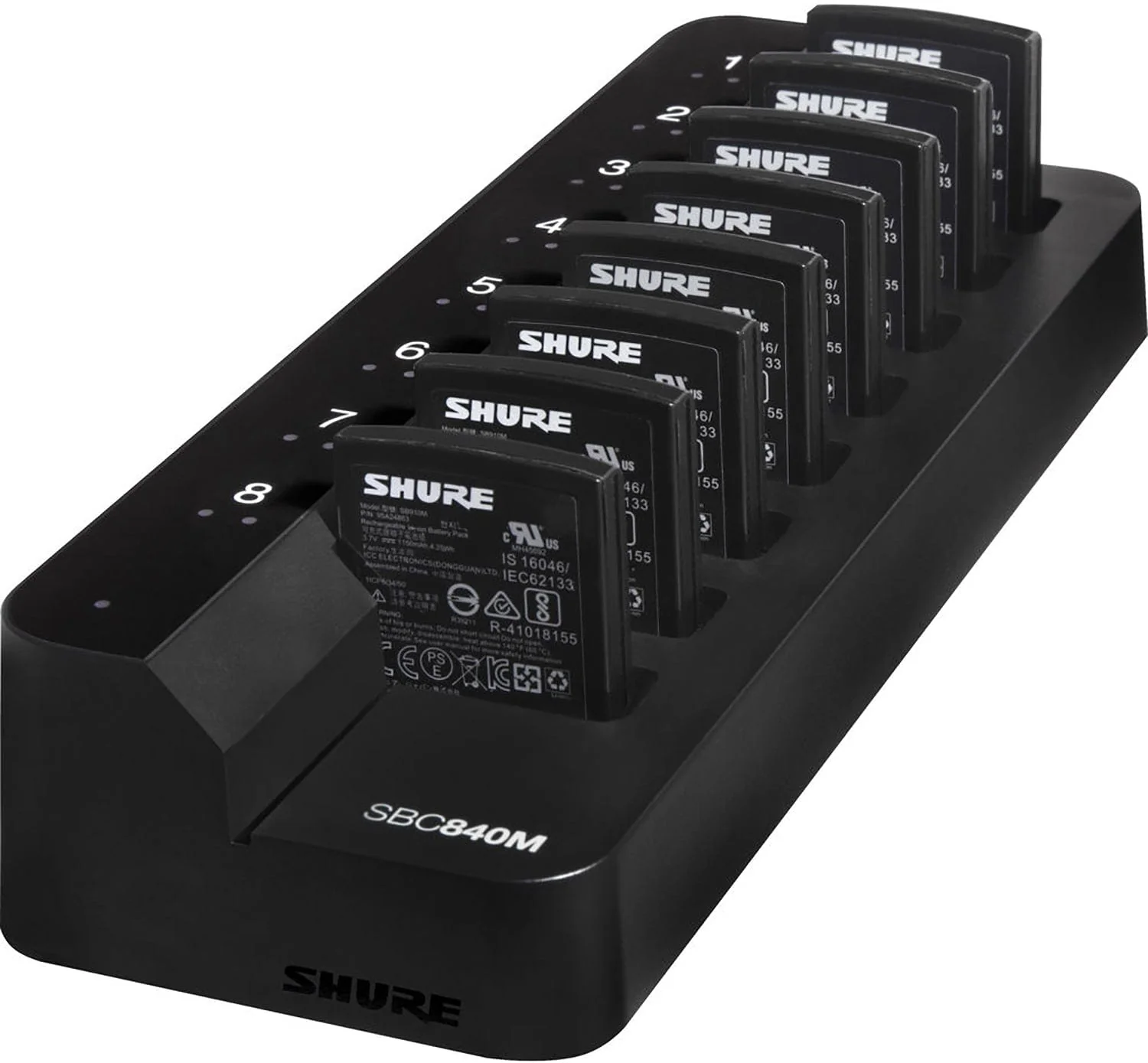 Shure SBC840M-US 8-Bay Networked Charger for SB910M Batteries - Image 2