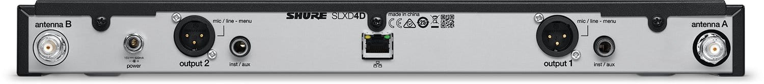 Shure SLXD14D-H55 Dual Combo System with 2x SLXD1 Beltpacks - H55 Band - Image 3