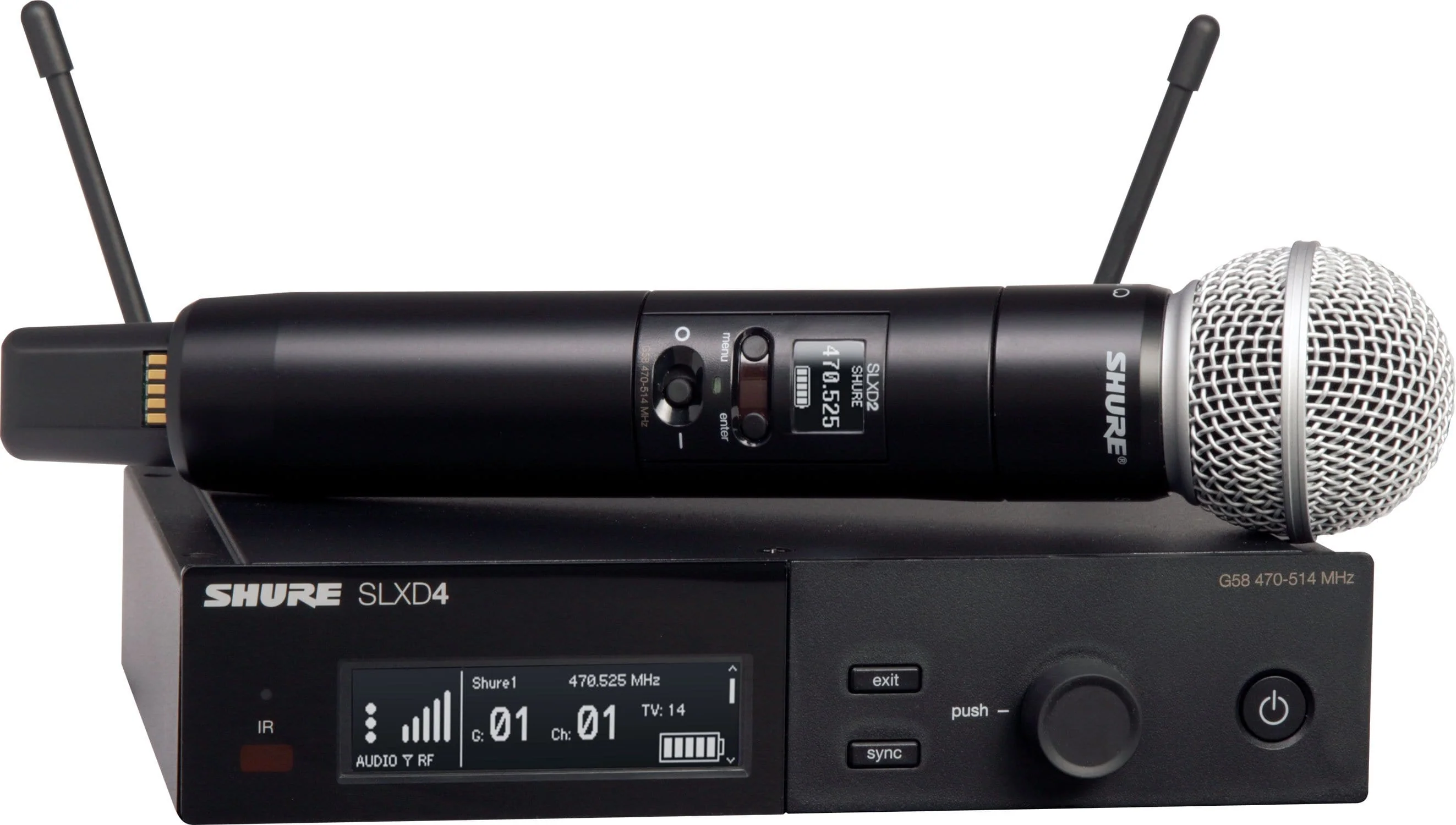 Shure SLXD24/SM58 J52 Wireless Vocal System with SM58 Microphone Capsule - J52 Band