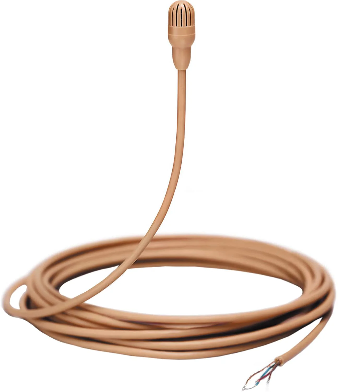Shure TL47C/O-NC-A TwinPlex Omnidirectional Lavalier Microphone - Bare Wire with Accessories - Cocoa - Image 2