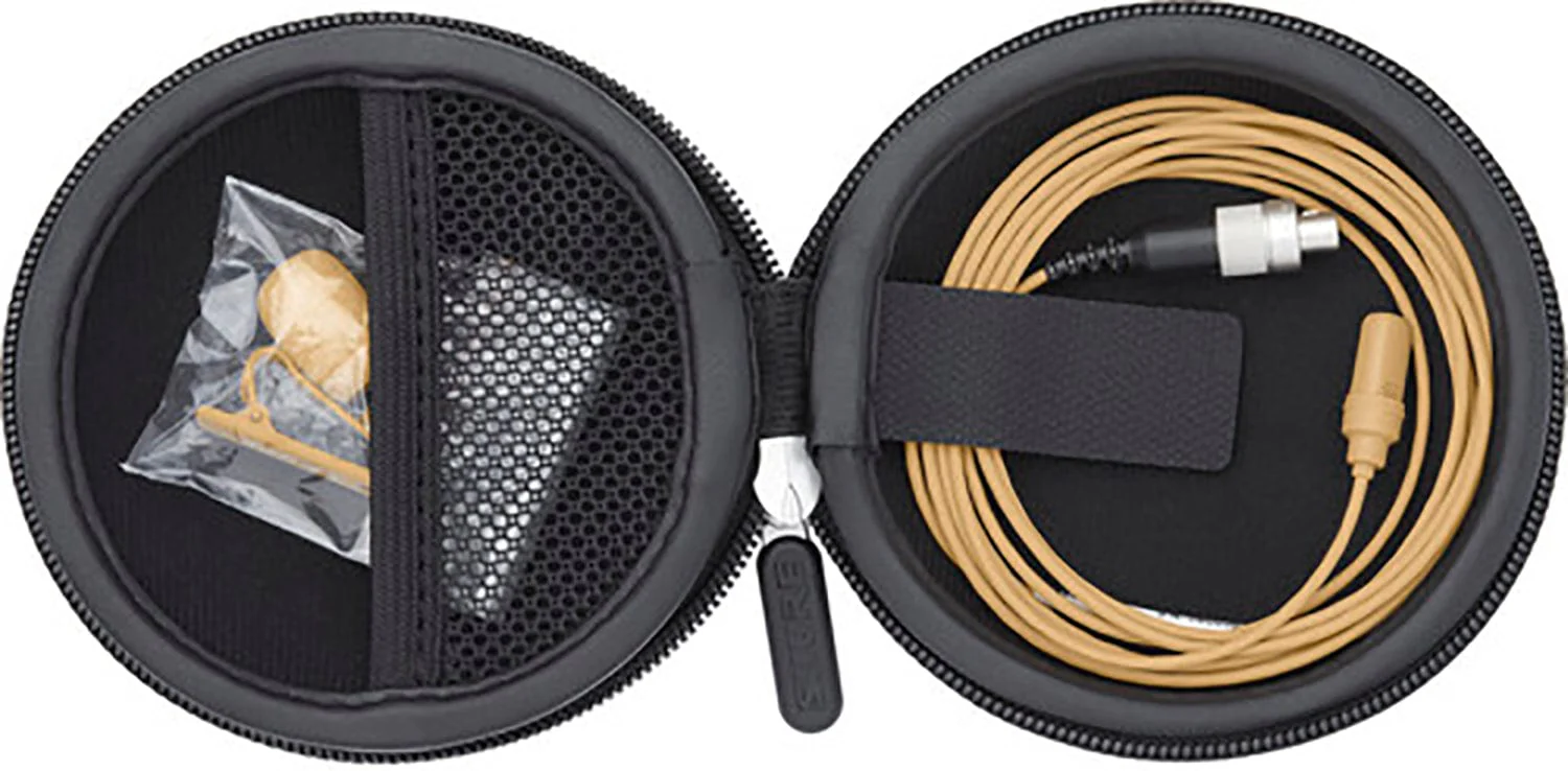 Shure UL4T/C-LM3-A UniPlex Cardioid Subminiature Lavalier Microphone with LM3 Connector - Tan - Image 3