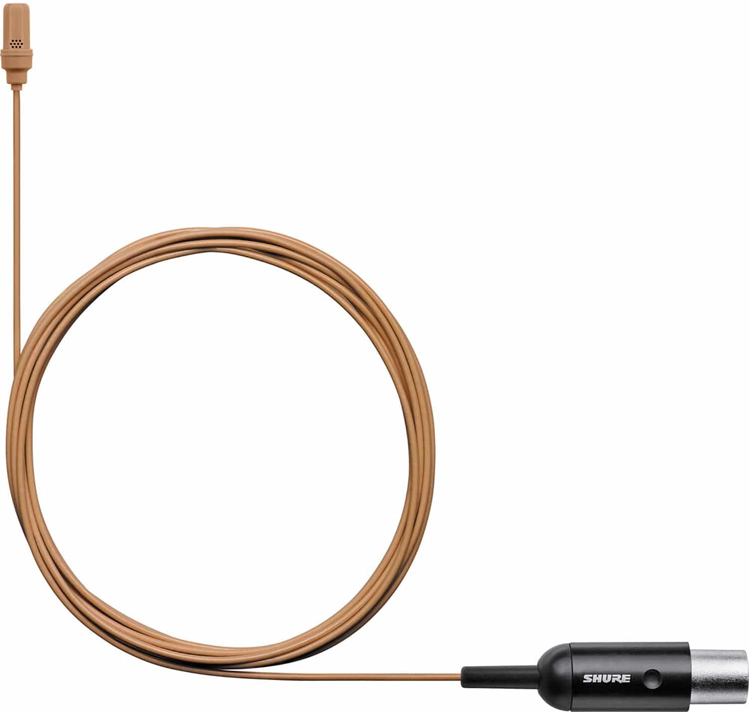 Shure UL4T/C-MTQG-A UniPlex Cardioid Subminiature Lavalier Microphone with MTQG Connector - Tan - Image 2