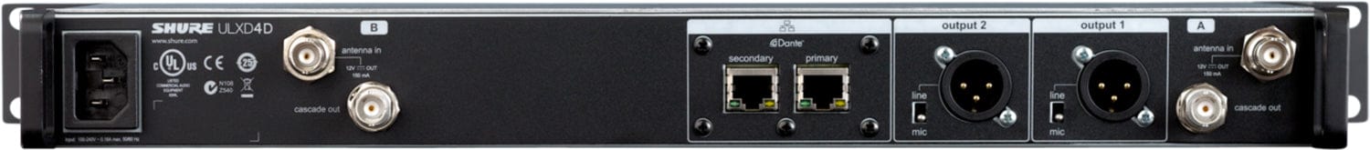 Shure ULXD4D Dual Digital Wireless Receiver H50 - Image 2
