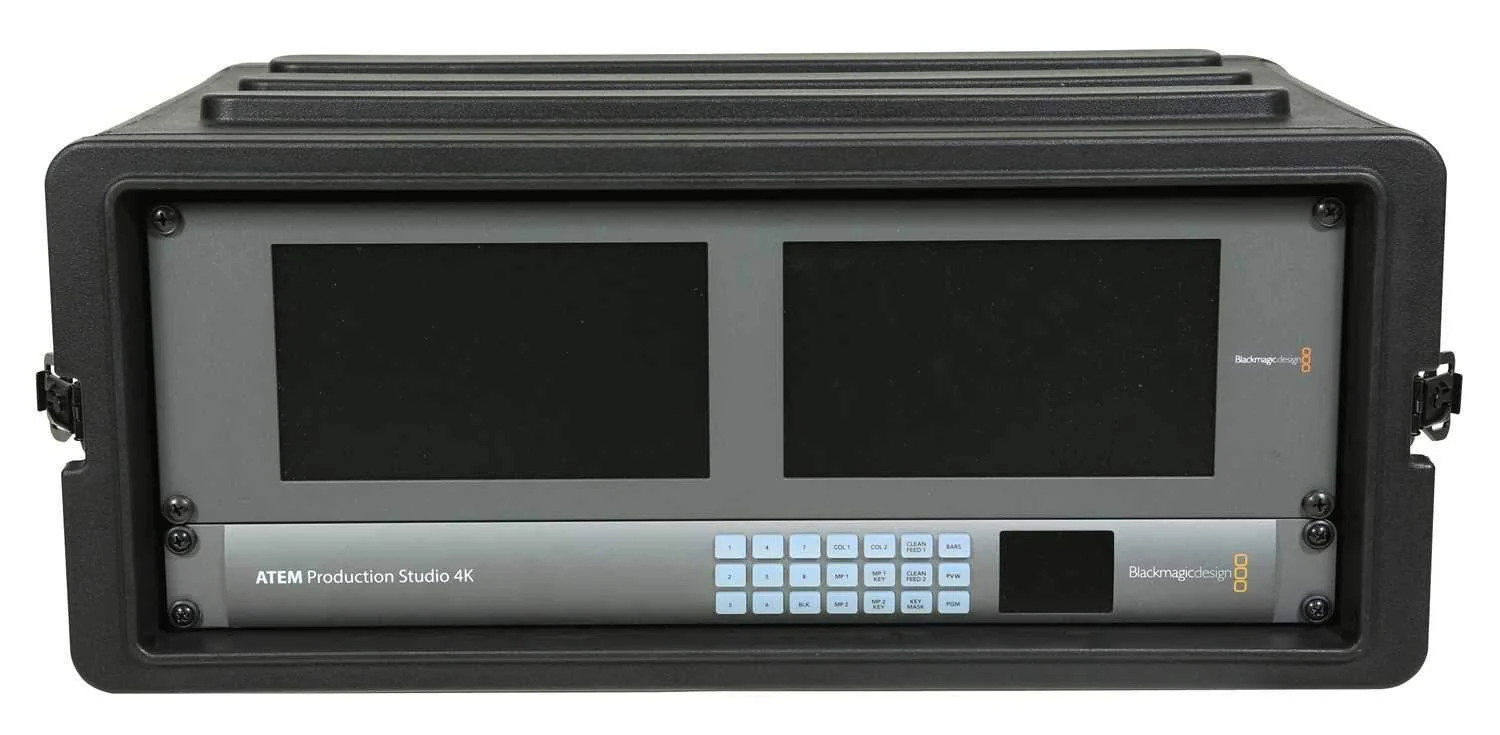 SKB 1SKB-R4S 4U Shallow Roto Rack with Steel Rails - Image 5