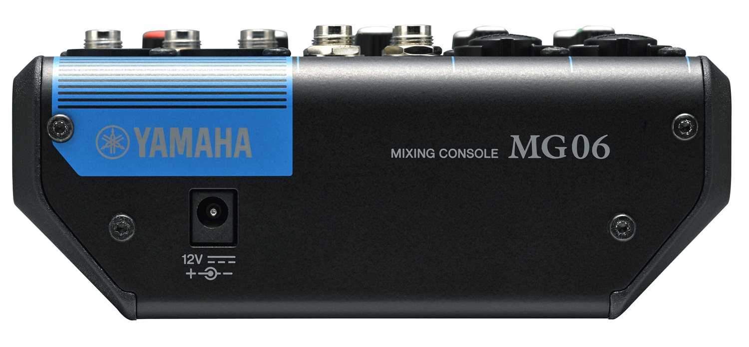 Yamaha MG06 6-Channel Analog PA Mixer - Image 2