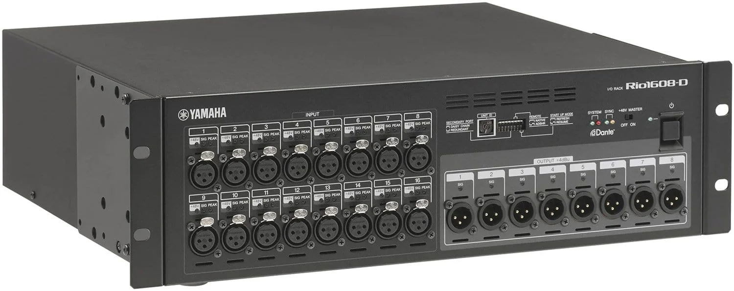 Yamaha Rio1608-D 16-Channels/8-Out Dante Stage Box - Image 2
