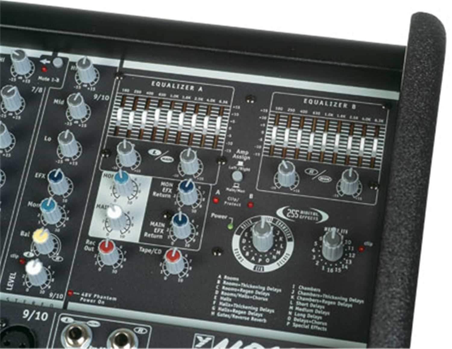 Yorkville M810-2 2X 400W 10 Input Powered Mixer - Image 4