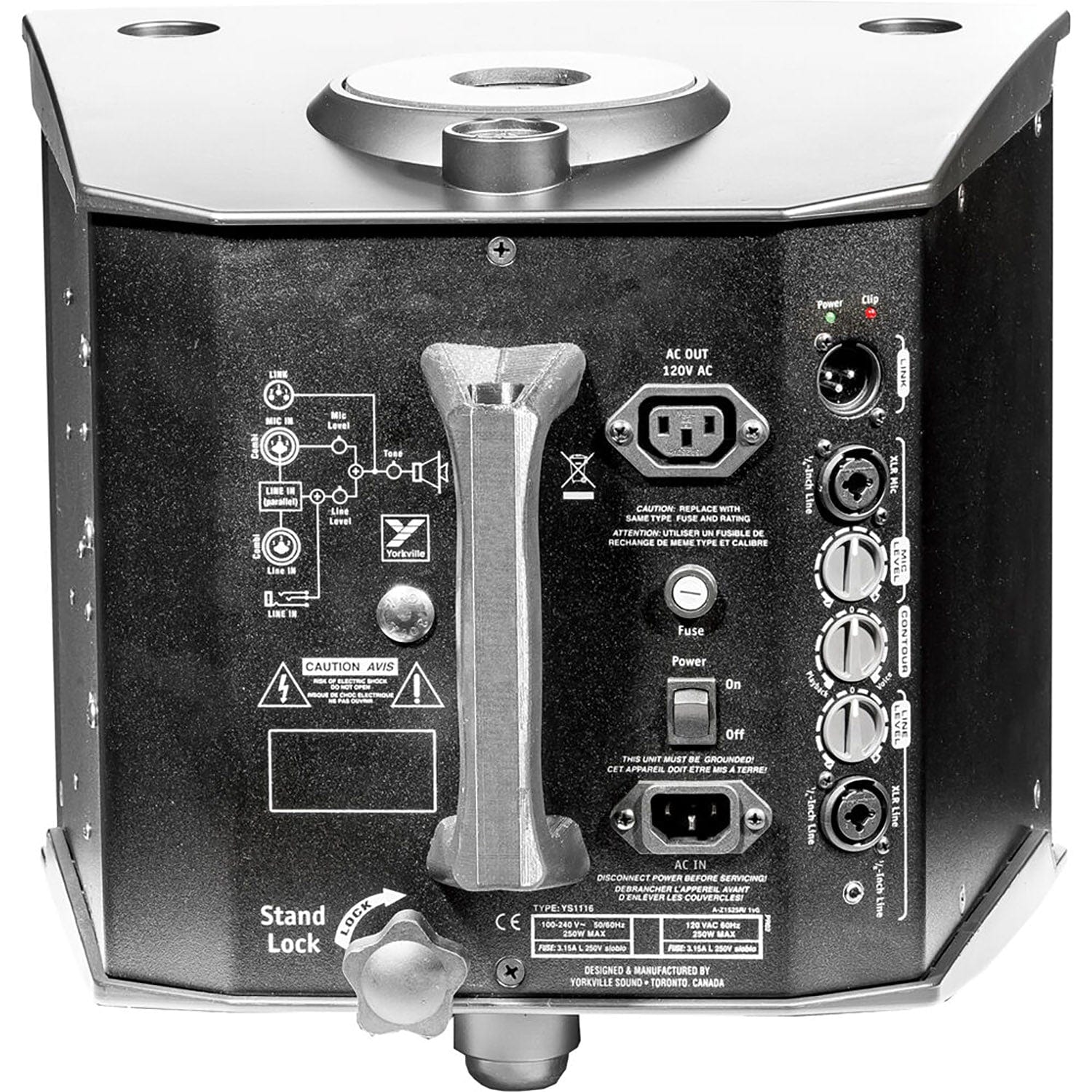 Yorkville NX10C-2 300-Watts - Powered - 10-Inch Coax Woofer with Internal 1-Inch Driver - Image 3