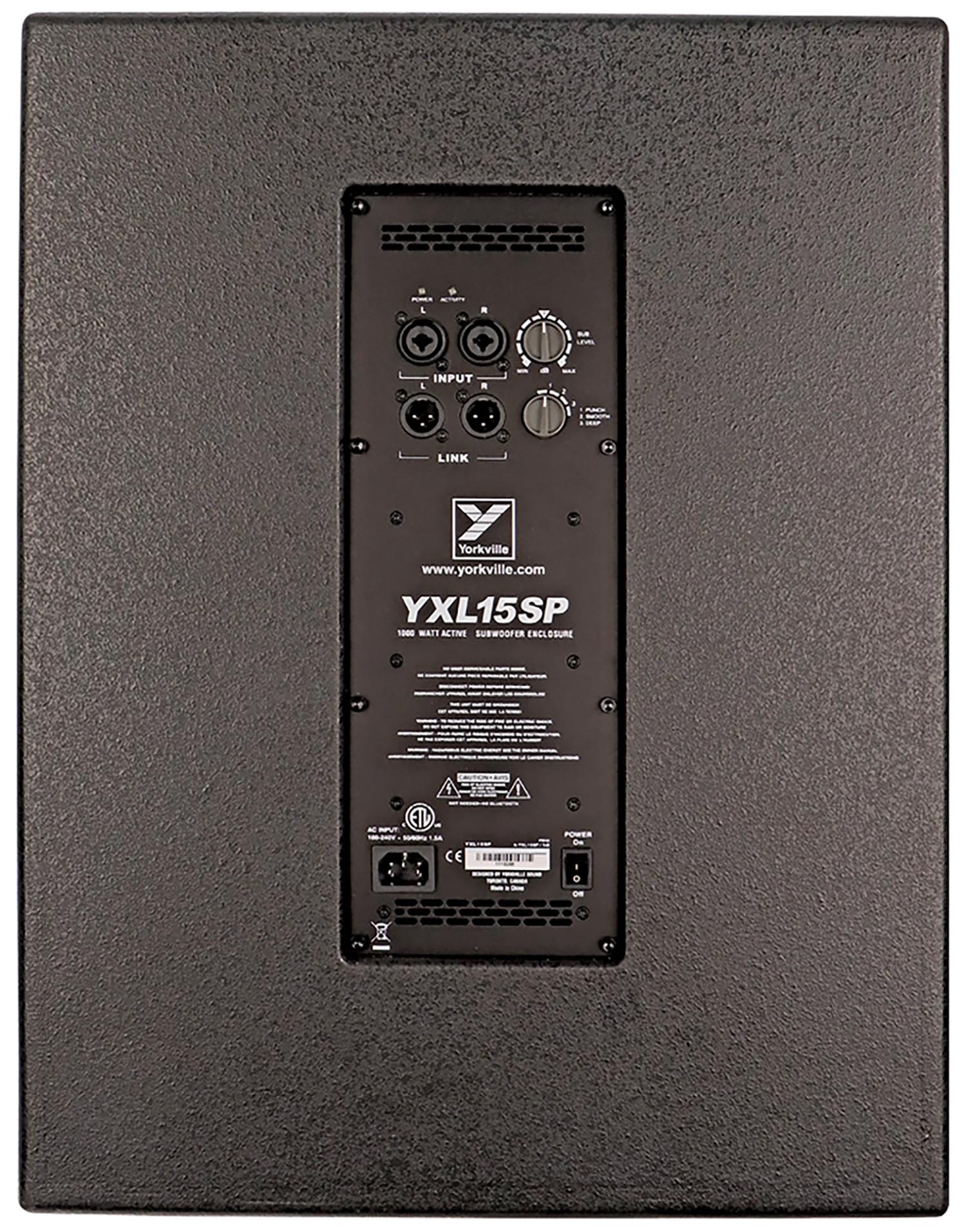 Yorkville YXL15SP 1000 Watt 15” Powered Subwoofer - Image 4