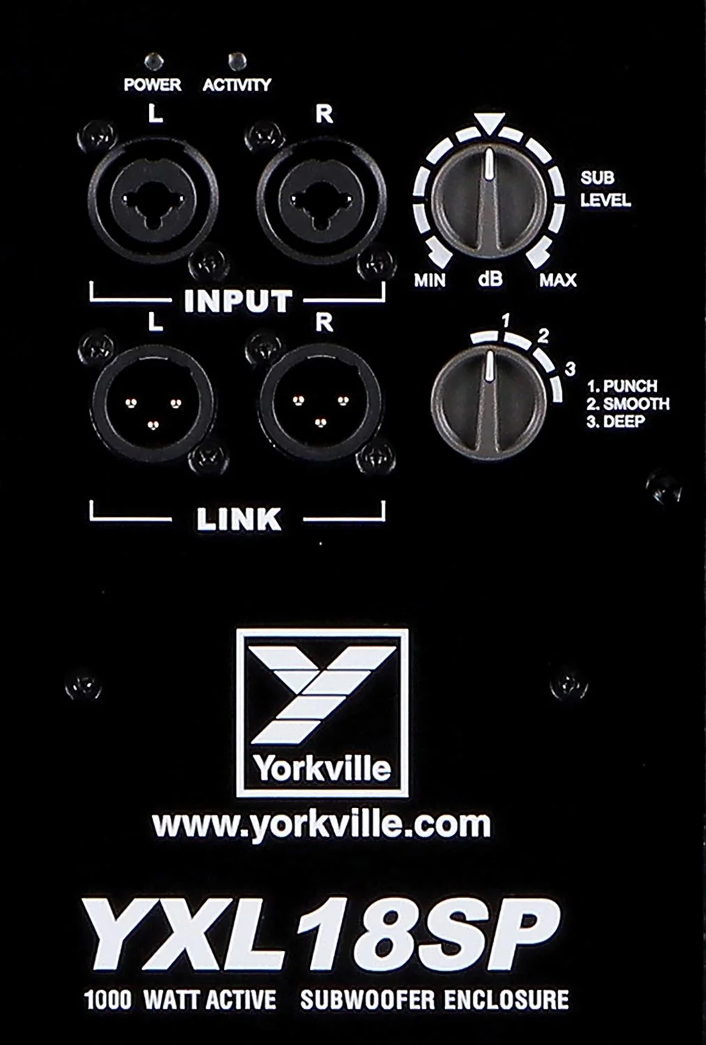 Yorkville YXL18SP 1000 Watt 18" Powered Subwoofer - Image 4